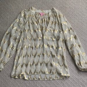 Sheer Lilly Pulitzer blouse
